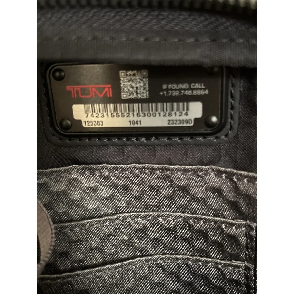 Tumi Alpha Bravo Barksdale Crossbody Bag Ballistic Nylon Black 232309D Mens